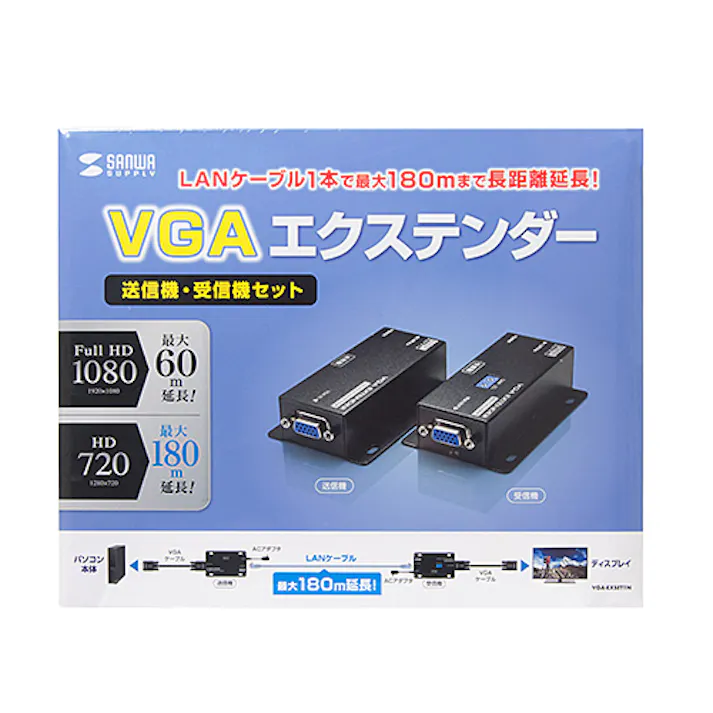 ディスプレイエクステンダー(セットモデル) VGA-EXSET1N メーカー在庫品