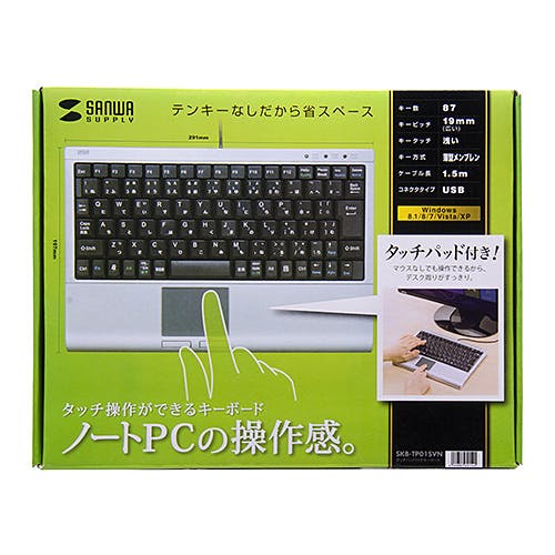 タッチパッド付キーボード(シルバー) SKB-TP01SVN メーカー在庫品 マウス・キーボード・入力機器 タッチパッド付キーボード(シルバー) SKB-TP01SVN メーカー在庫品 マウス・キーボード・入力機器