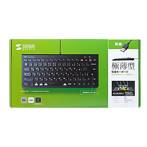 USBスリムキーボード テンキー無し SKB-SL32BK メーカー在庫品 マウス・キーボード・入力機器 USBスリムキーボード テンキー無し SKB-SL32BK メーカー在庫品 マウス・キーボード・入力機器