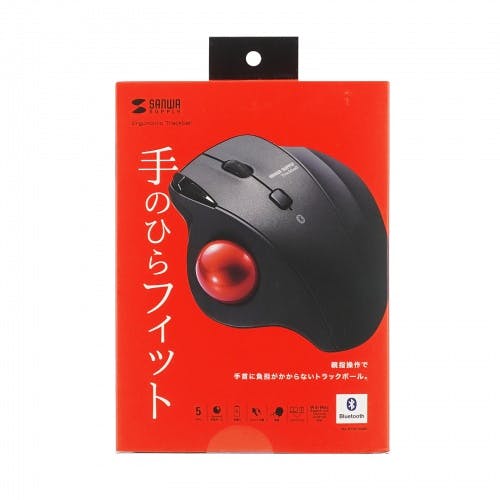 Bluetoothトラックボール(静音・5ボタン・親指操作タイプ) メーカー在庫品 マウス・キーボード・入力機器 Bluetoothトラックボール(静音・5ボタン・親指操作タイプ) メーカー在庫品 マウス・キーボード・入力機器