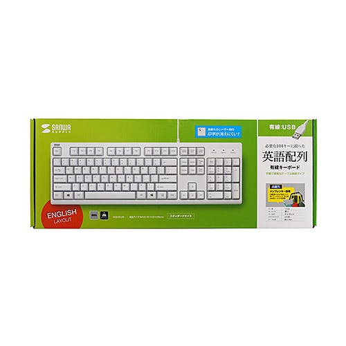SKB-E5UW 英語USBキーボード メーカー在庫品 マウス・キーボード・入力機器 SKB-E5UW 英語USBキーボード メーカー在庫品 マウス・キーボード・入力機器
