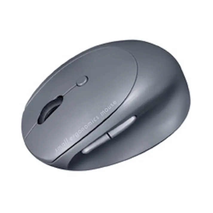 静音Bluetooth小型エルゴノミクスマウス(充電式・5ボタン)