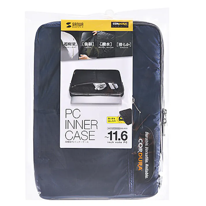 高機能PCインナーケース(11.6型ワイド) ネイビー IN-SN11NV メーカー在庫品