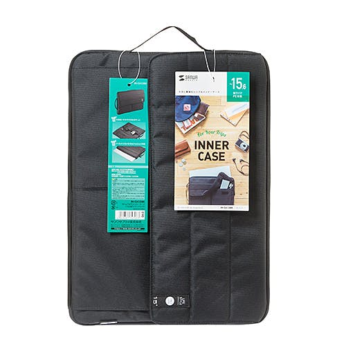 カジュアルPCインナーケース(15.6型ワイド) ブラック IN-CA15BK パソコン・周辺機器
