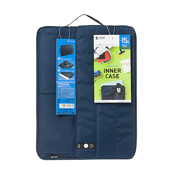 カジュアルPCインナーケース(15.6型ワイド) ネイビー IN-CA15NV メーカー在庫品