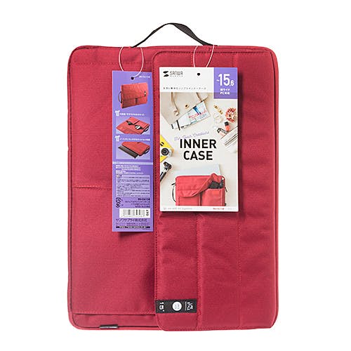 カジュアルPCインナーケース(15.6型ワイド) レッド IN-CA15R パソコン・周辺機器 カジュアルPCインナーケース(15.6型ワイド) レッド IN-CA15R パソコン・周辺機器
