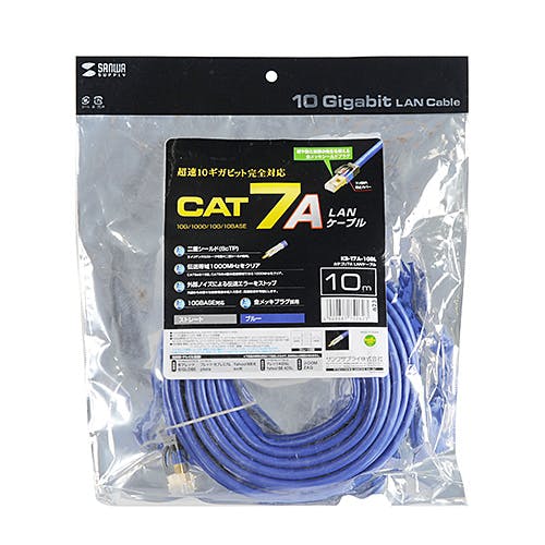 カテゴリ7A LANケーブル ブルー 10m KB-T7A-10BL メーカー在庫品 パソコン・周辺機器 カテゴリ7A LANケーブル ブルー 10m KB-T7A-10BL メーカー在庫品 パソコン・周辺機器