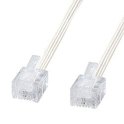 やわらかスリムケーブル(白) 20m TEL-S2-20N2 メーカー在庫品 パソコン・周辺機器 やわらかスリムケーブル(白) 20m TEL-S2-20N2 メーカー在庫品 パソコン・周辺機器