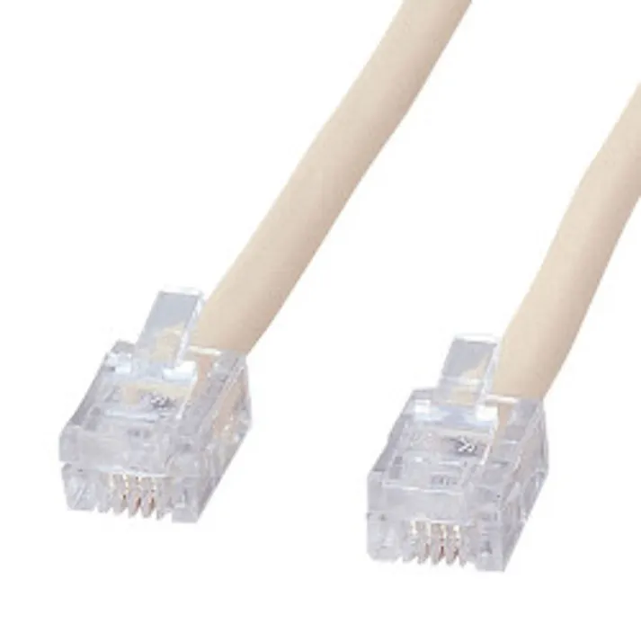 シールド付ツイストモジュラーケーブル アイボリー 10m TEL-ST-10N2 メーカー在庫品