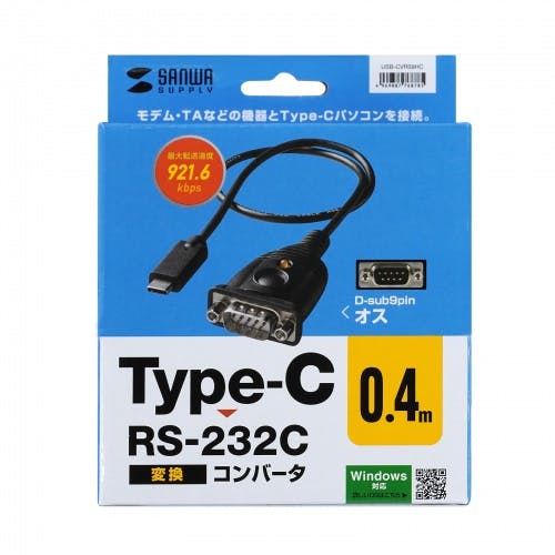 USB-CVRS9HC USB Type C-RS232Cコンバータ メーカー在庫品 パソコン・周辺機器 USB-CVRS9HC USB Type C-RS232Cコンバータ メーカー在庫品 パソコン・周辺機器