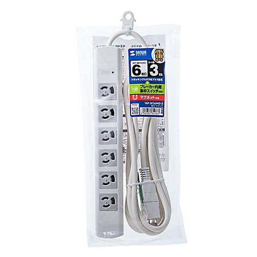 TAP-SP36MG-3 雷ガードタップ 電源ケーブル・延長コード TAP-SP36MG-3 雷ガードタップ 電源ケーブル・延長コード
