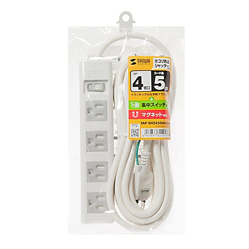 TAP-SH3450MGSW シャッタータップ メーカー在庫品 電源ケーブル・延長コード TAP-SH3450MGSW シャッタータップ メーカー在庫品 電源ケーブル・延長コード