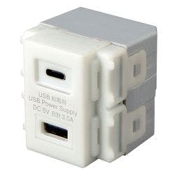 埋込USB給電用コンセント (TYPEC搭載) メーカー在庫品 電源ケーブル・延長コード 埋込USB給電用コンセント (TYPEC搭載) メーカー在庫品 電源ケーブル・延長コード