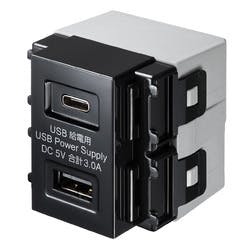 TAP-KJUSB1C1BK 埋込USB給電用コンセント (TYPEC搭載) メーカー在庫品 電源ケーブル・延長コード TAP-KJUSB1C1BK 埋込USB給電用コンセント (TYPEC搭載) メーカー在庫品 電源ケーブル・延長コード