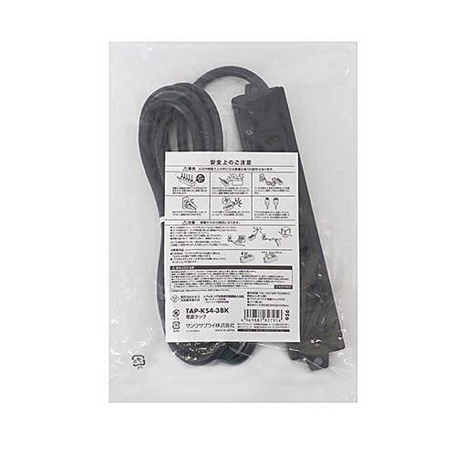 TAP-KS4-3BK 工事物件タップ メーカー在庫品 電源ケーブル・延長コード TAP-KS4-3BK 工事物件タップ メーカー在庫品 電源ケーブル・延長コード