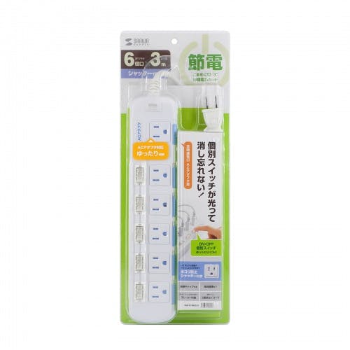 TAP-S10N2-3 省エネタップ 電源ケーブル・延長コード TAP-S10N2-3 省エネタップ 電源ケーブル・延長コード