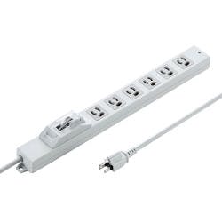 安全ブレーカータップ 3P・6個口 3m TAP-BR36A-3 メーカー在庫品 電源ケーブル・延長コード 安全ブレーカータップ 3P・6個口 3m TAP-BR36A-3 メーカー在庫品 電源ケーブル・延長コード