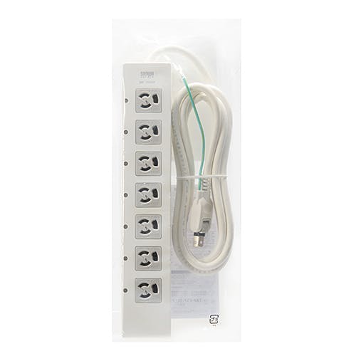 電源タップ 一括集中スイッチ付き+雷ガード 3P・7個口 2m メーカー在庫品 電源ケーブル・延長コード 電源タップ 一括集中スイッチ付き+雷ガード 3P・7個口 2m メーカー在庫品 電源ケーブル・延長コード
