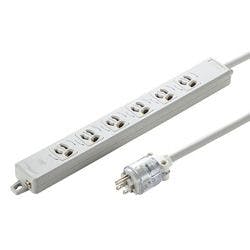 医用接地プラグ付き電源タップ 一般用 3P6個口 5m TAP-HPM6-5W メーカー在庫品 電源ケーブル・延長コード 医用接地プラグ付き電源タップ 一般用 3P6個口 5m TAP-HPM6-5W メーカー在庫品 電源ケーブル・延長コード