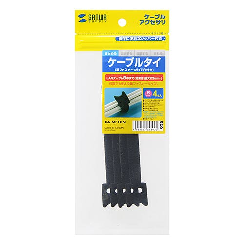 ケーブルタイ(面ファスナー) Sサイズ 黒 4本入 CA-MF1KN メーカー在庫品 作業工具 ケーブルタイ(面ファスナー) Sサイズ 黒 4本入 CA-MF1KN メーカー在庫品 作業工具