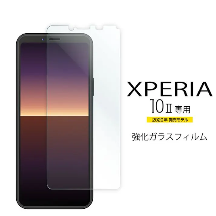 PM-X202FLGG Xperia 10 II ガラスフィルム 0.33mm