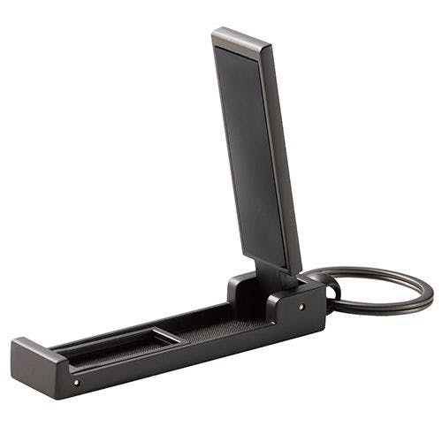 スマホスタンド コンパクト バックハンガー機能 キーリング マットブラック メーカー在庫品 スマートフォンアクセサリ スマホスタンド コンパクト バックハンガー機能 キーリング マットブラック メーカー在庫品 スマートフォンアクセサリ