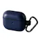 AirPods 第3世代 ケース ヴィーガンレザー カラビナ付 ワイヤレス充電対応 ネイビー
