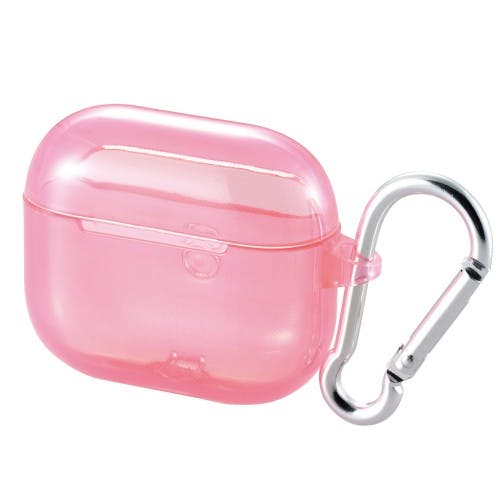 AirPods (第3世代)用カラビナ付きソフトケース ピンク メーカー在庫品 スマートフォンアクセサリ AirPods (第3世代)用カラビナ付きソフトケース ピンク メーカー在庫品 スマートフォンアクセサリ