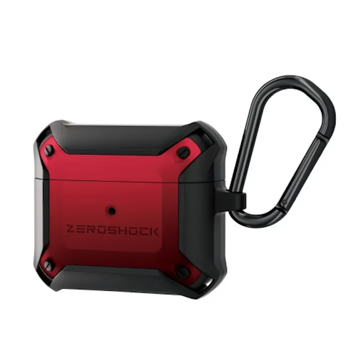 AirPods (第3世代)用ZEROSHOCKケース レッド メーカー在庫品
