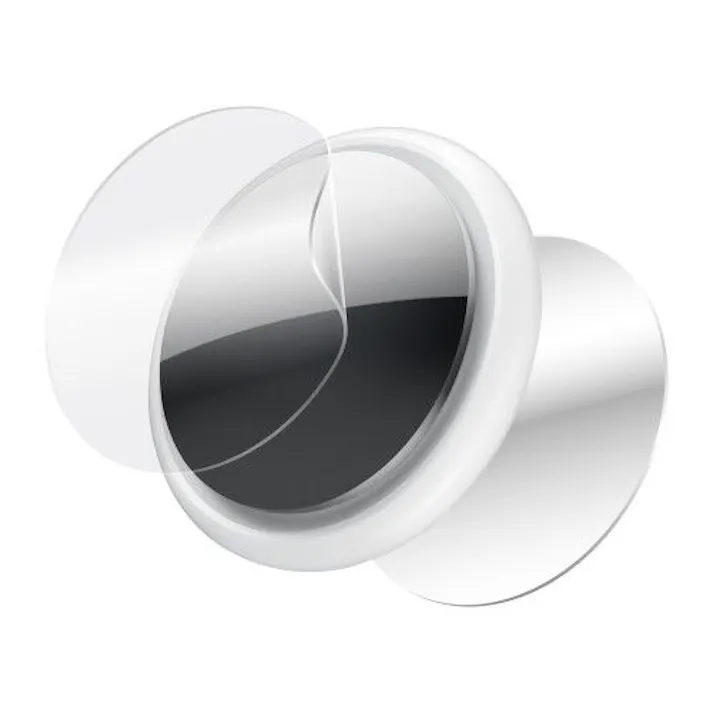 AirTag用 フィルム 耐衝撃 傷リペア 両面 光沢 2セット フルカバー 指紋防