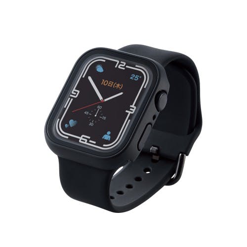 Apple Watch45mm用フルカバーケース プレミアムガラス 高透明 ブラック メーカー在庫品 スマートフォンアクセサリ Apple Watch45mm用フルカバーケース プレミアムガラス 高透明 ブラック メーカー在庫品 スマートフォンアクセサリ