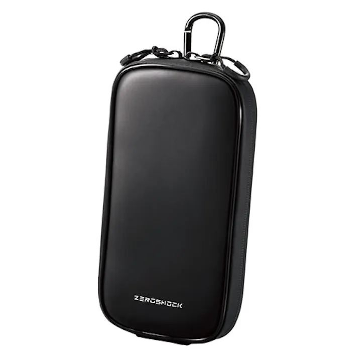 スマホポーチ 1台収納 Lサイズ 3Way 腰ベルトループ ブラック P-05CZBK