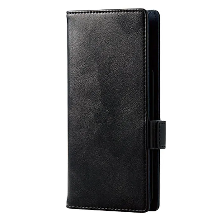 スマートフォン用マルチカバー/磁石付/Lサイズ ブラック