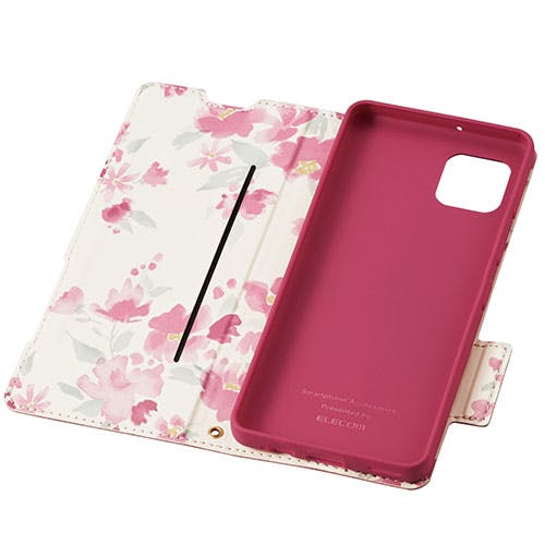 AQUOS sense6s ソフトレザーケース 薄型 磁石付き フラワーズ ディープピン メーカー在庫品 ケース・ストラップ AQUOS sense6s ソフトレザーケース 薄型 磁石付き フラワーズ ディープピン メーカー在庫品 ケース・ストラップ