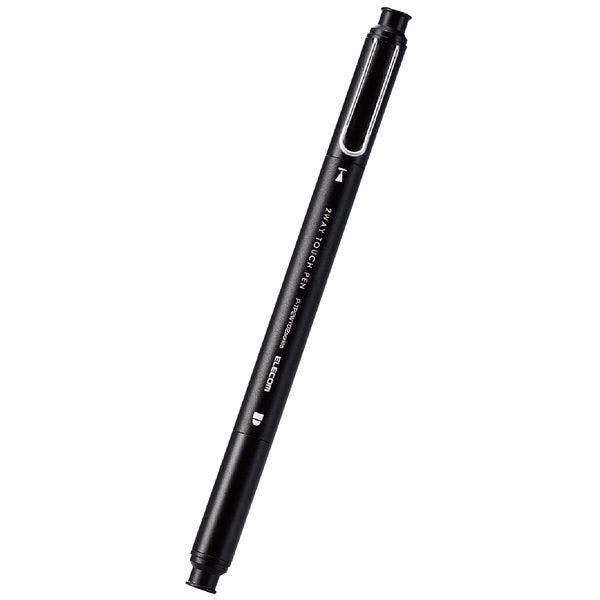 タッチペン 2WAY ( ディスク + 導電繊維 ) ペン先交換可 キャップ付 ブラック メーカー在庫品 携帯・スマホグッズ タッチペン 2WAY ( ディスク + 導電繊維 ) ペン先交換可 キャップ付 ブラック メーカー在庫品 携帯・スマホグッズ