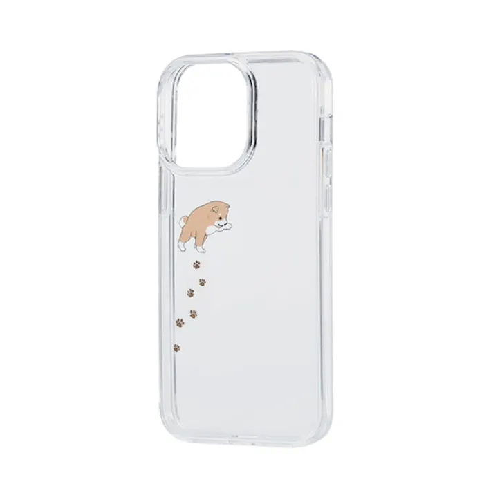 iPhone 14 Pro Max ハイブリッドケース Appleテクスチャ シバイヌ