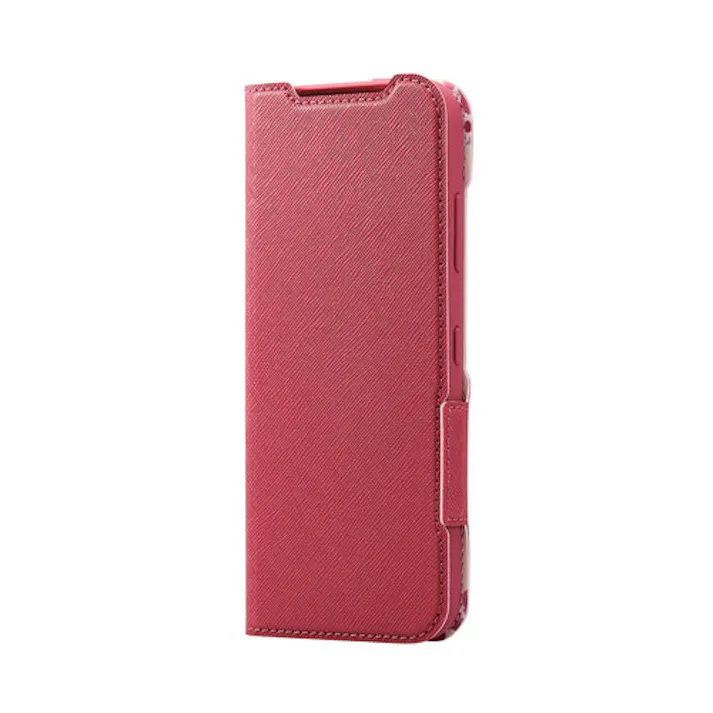 カンタンスマホ3 ケース ソフトレザー 手帳型マグネット 衝撃吸収 耐衝撃 超軽量 UltraSlim ディープピンク