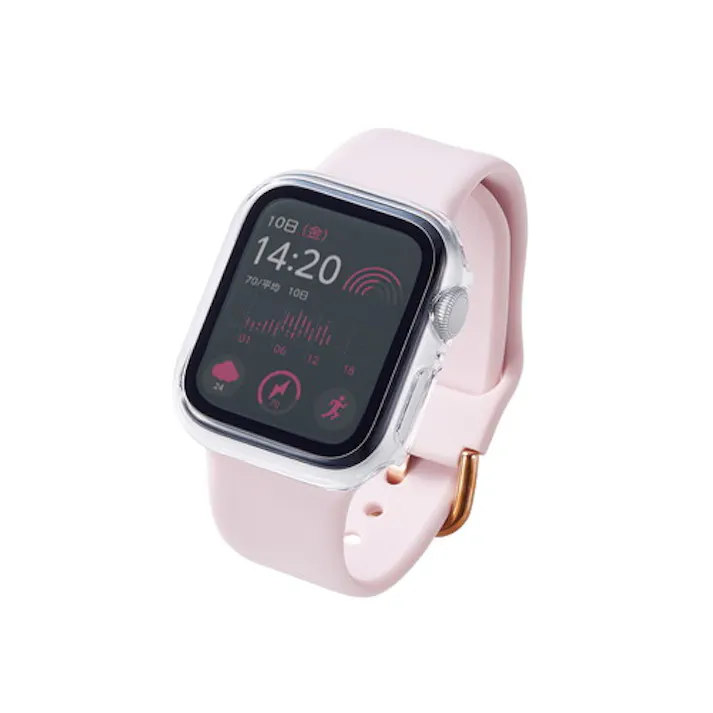 Apple Watch 40mm用フルカバーケース プレミアムゴリラガラス 高透明 クリ メーカー在庫品