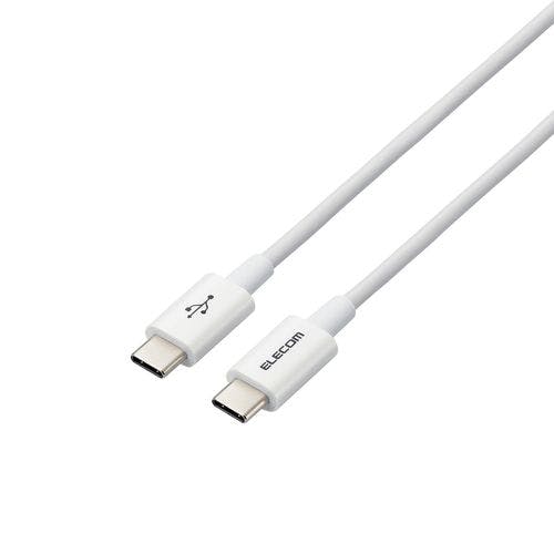 USB2.0ケーブル(認証品、C-C、やわらか耐久、USB PD対応) 約0.3m ホワイト メーカー在庫品 スマートフォンアクセサリ USB2.0ケーブル(認証品、C-C、やわらか耐久、USB PD対応) 約0.3m ホワイト メーカー在庫品 スマートフォンアクセサリ