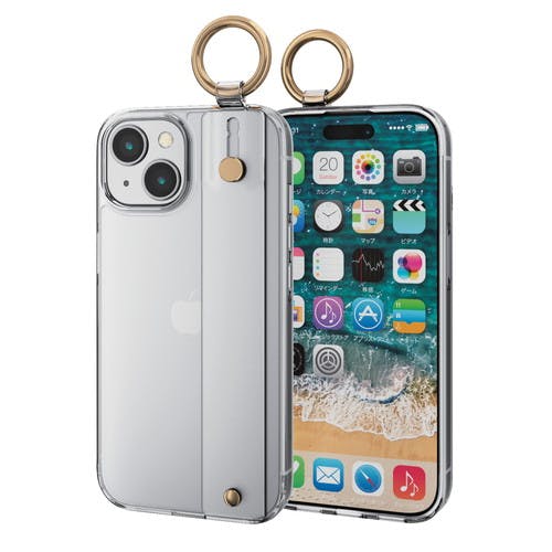 iPhone 15 ハイブリッドケース ハンドバンド &me クリア×クリアバンド メーカー在庫品 ケース・ストラップ iPhone 15 ハイブリッドケース ハンドバンド &me クリア×クリアバンド メーカー在庫品 ケース・ストラップ