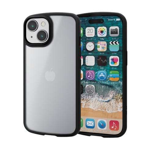iPhone 15 TOUGH SLIM LITE フレームカラー シルキークリア ブラック メーカー在庫品 ケース・ストラップ iPhone 15 TOUGH SLIM LITE フレームカラー シルキークリア ブラック メーカー在庫品 ケース・ストラップ