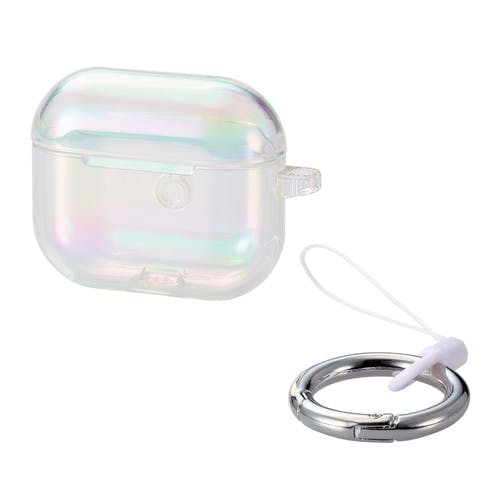 AirPods 第3世代 ケース ソフト 落下防止 カラビナ付 ケース一体型コネクターキャップ付キ &me オーロラクリア メーカー在庫品 スマートフォンアクセサリ AirPods 第3世代 ケース ソフト 落下防止 カラビナ付 ケース一体型コネクターキャップ付キ &me オーロラクリア メーカー在庫品 スマートフォンアクセサリ