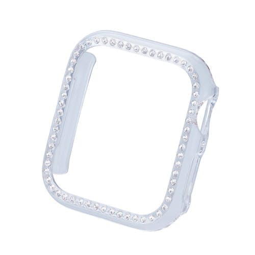 アップルウォッチ SE(第1,2世代)/Series6/5/4 [40mm] バンパー ハード 側面保護 ラインストーン クリア スマートフォンアクセサリ