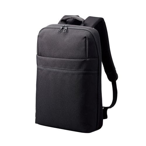 リュック 12L 薄型 撥水加工 15.6インチノートPC 収納可 通勤 通学 ビジネスバッグ ブラック メーカー在庫品 ケース・ストラップ リュック 12L 薄型 撥水加工 15.6インチノートPC 収納可 通勤 通学 ビジネスバッグ ブラック メーカー在庫品 ケース・ストラップ