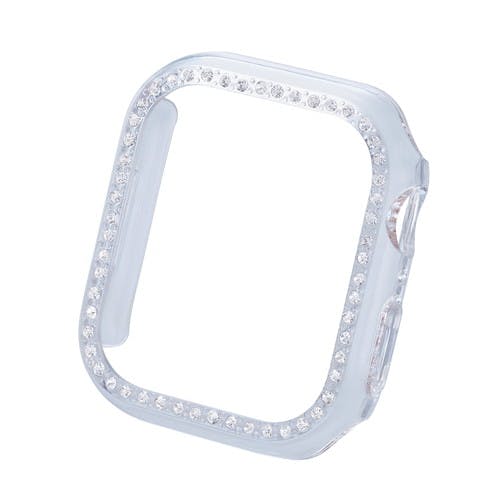 アップルウォッチ Series9/8/7 [41mm] バンパー ハード ケース 側面保護 ラインストーン クリア スマートフォンアクセサリ