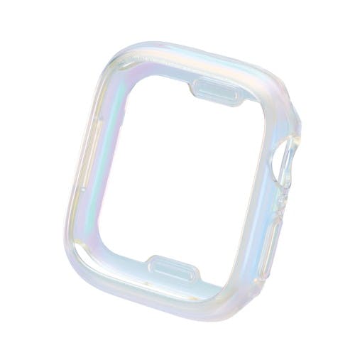 アップルウォッチ Series9/8/7 [41mm] バンパー ソフト ケース 側面保護 オーロラクリア スマートフォンアクセサリ