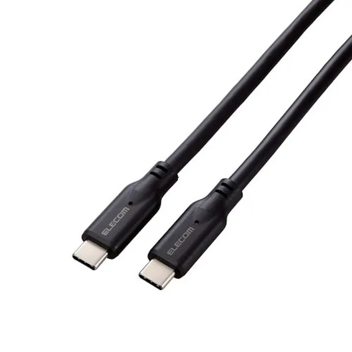 USB Type-C to USB Type-Cケーブル USB3.1準拠 100W対応 スタンダード 0.5m ブラック メーカー在庫品