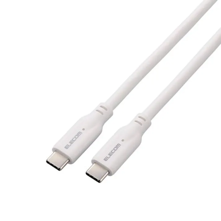 USB Type-C to USB Type-Cケーブル USB3.1準拠 100W対応 スタンダード 0.5m ホワイト