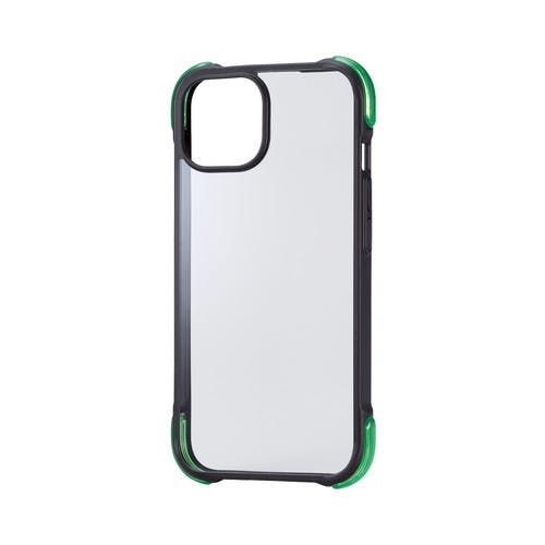 iPhone 15 ハイブリッドケース AIR ブラック×グリーン メーカー iPhone 15 ハイブリッドケース AIR ブラック×グリーン メーカー