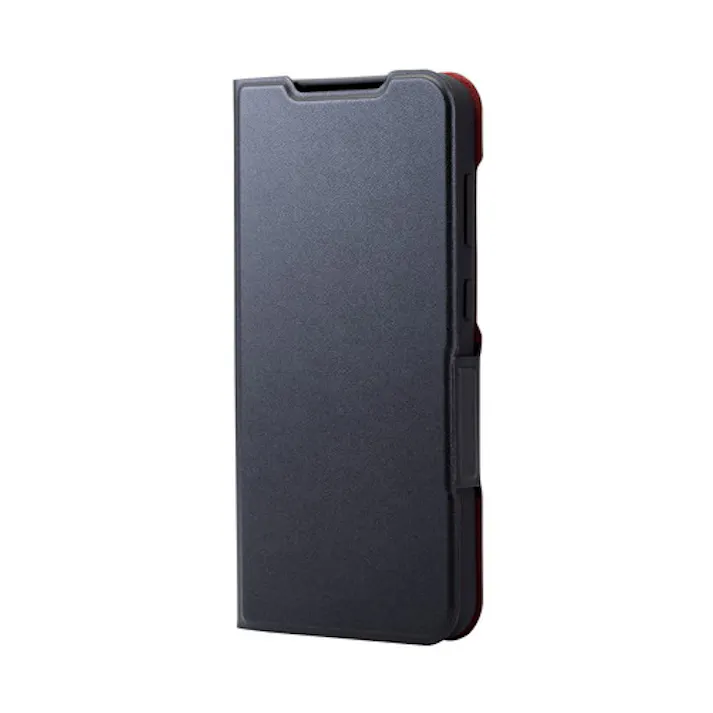 Galaxy S23 FE (SCG24) ケース レザー カバー 手帳型 マグネット フラップ 衝撃吸収 ワイヤレス充電可 ブラック